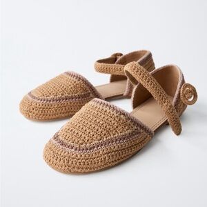ZARA Crochet Ballet Flats